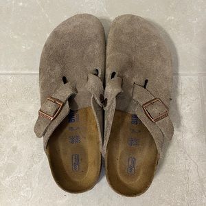 Birkenstock Boston Soft Footbed Suede Leather